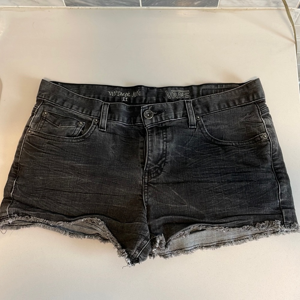 Vans jean cutoff shorts size 11